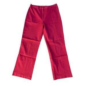 Culture by Krazy Larry Women's size 6 Pink Straight Leg Cropped Stretch Pants